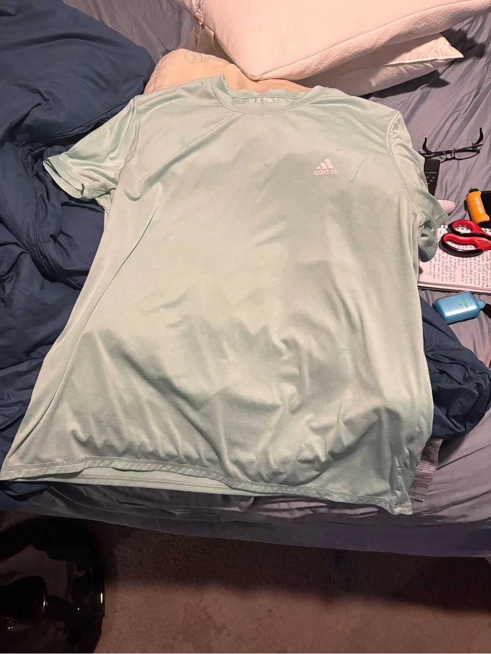 adidas Men’s Mint Green Short Sleeve Performance Tee